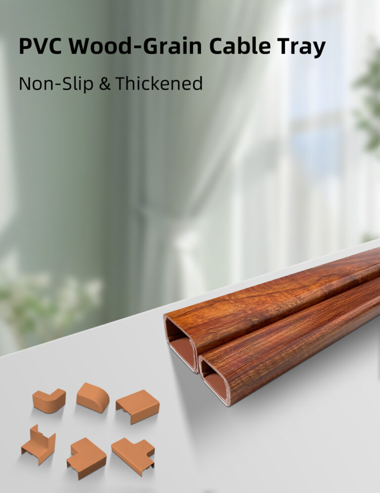 High-insulation Flame-retardant Wood-grain Square PVC Wire Duct