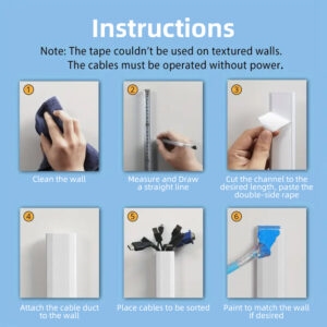 self-adhesive cable trunking square surface