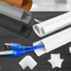 adhesive backed corner cable trunking cover image